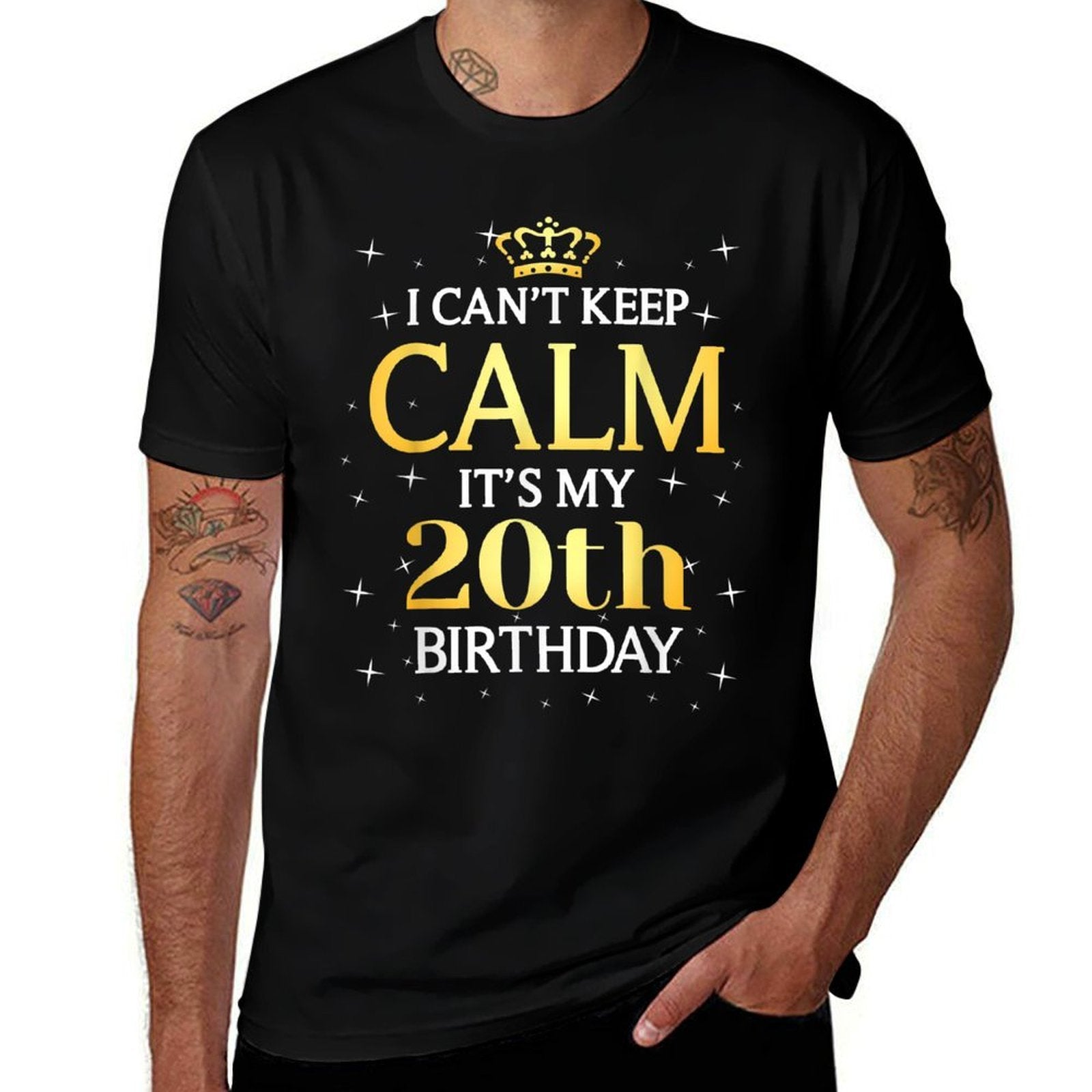 20 Year Old Men Women Birthday Gift It's My 20th Birthday  Trendy Pattern T-Shirt