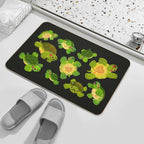 Red-eared Slider - Dark  Easy Maintenance Bath Mat