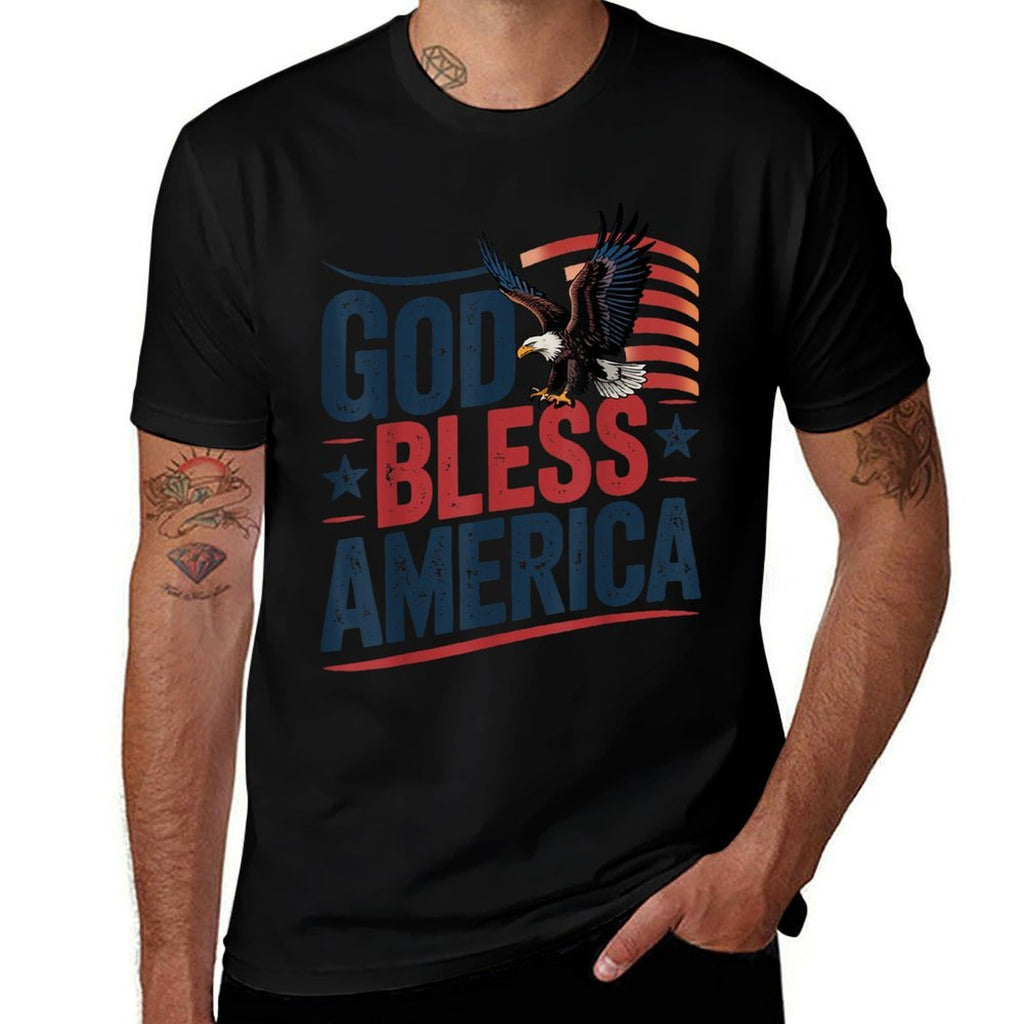 God Bless America Eagle American Patriotic 4th of July  Classic T-Shirt