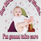 Nanalan Wonderful Girl It's Okay Birdie Eco-conscious Throw Blanket