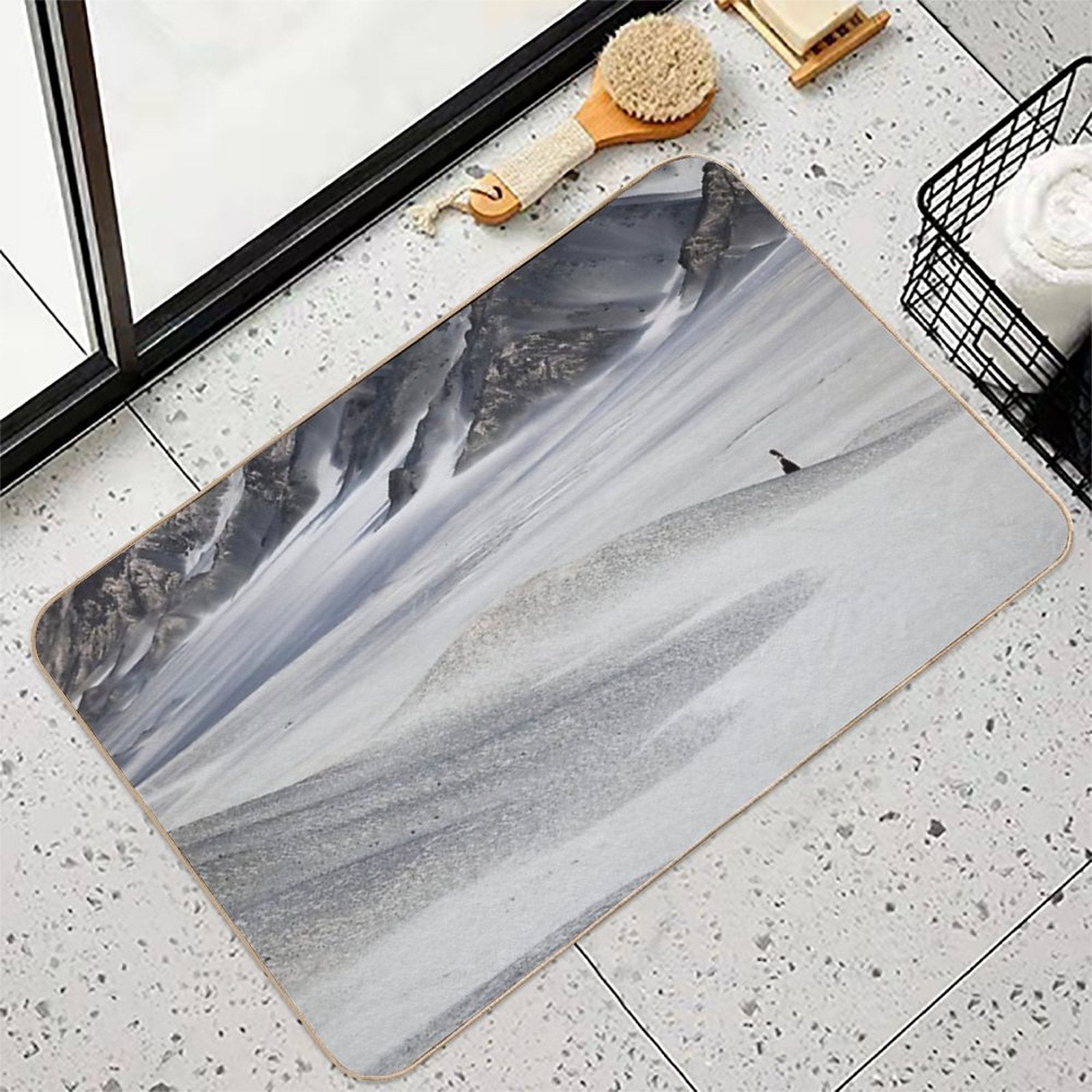 Black Lonely Mountain (黑独山), Qinghai, China  Odorless Bath Mat