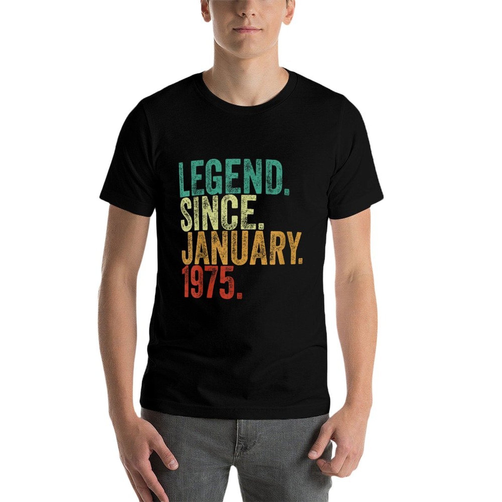 50 Years Old Legend Since January 1975 50th Birthday  Breathable T-Shirt