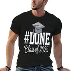 #DONE Class of 2025 Graduation for Her Him Grad Seniors 2025  Breathable T-Shirt