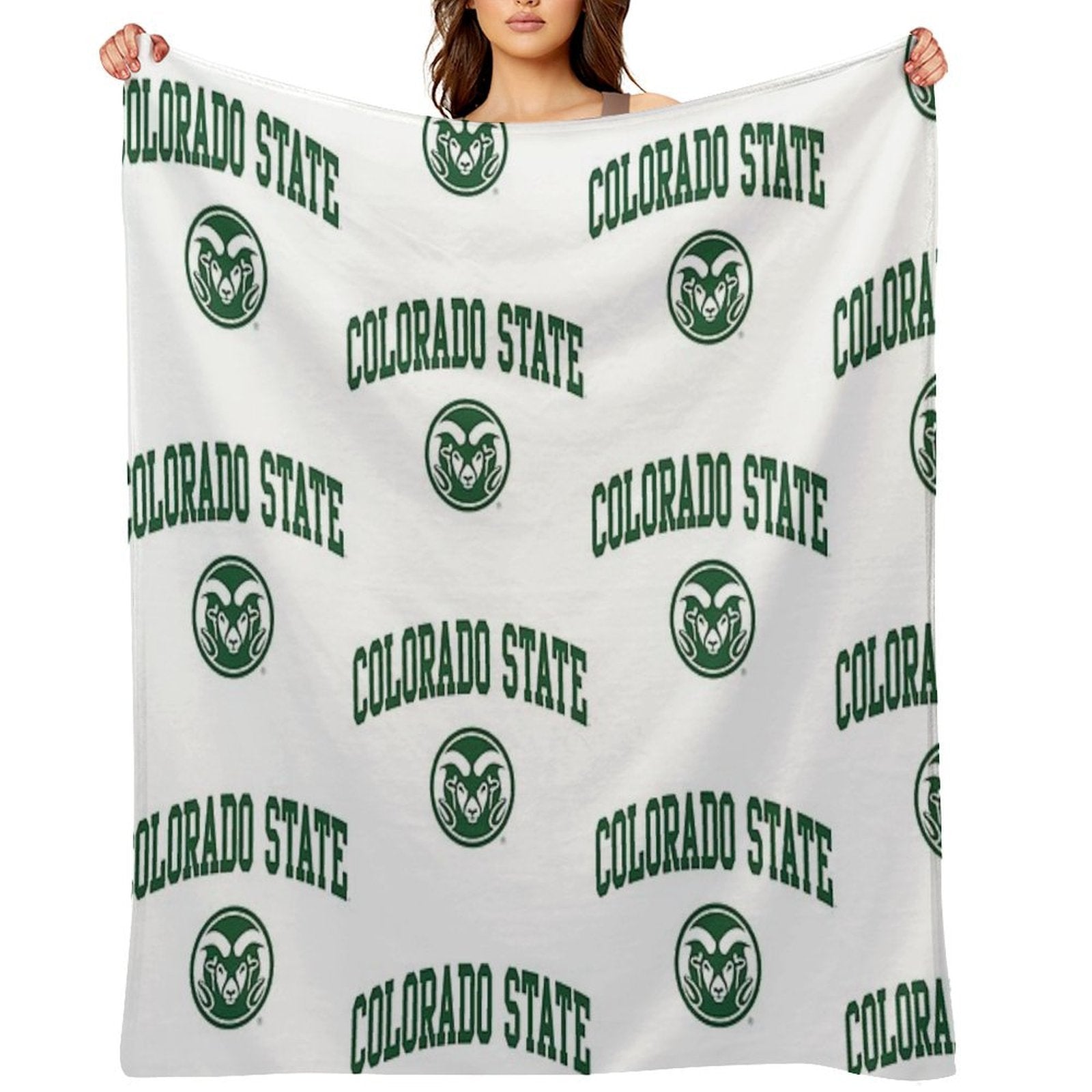 Colorado State University Machine-washable Throw Blanket