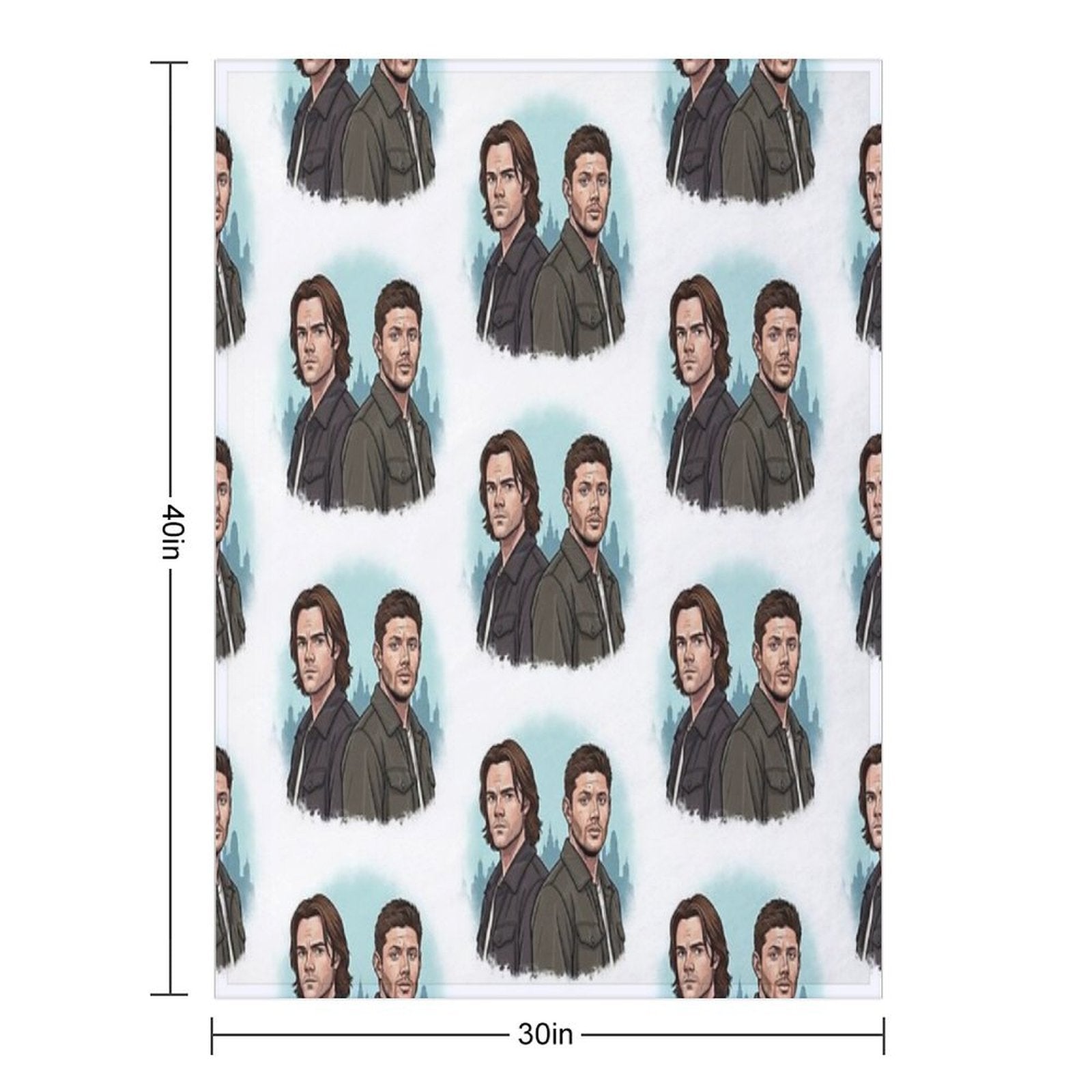 Supernatural - Brothers Compact Throw Blanket