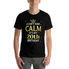 20 Year Old Men Women Birthday Gift It's My 20th Birthday  Trendy Pattern T-Shirt