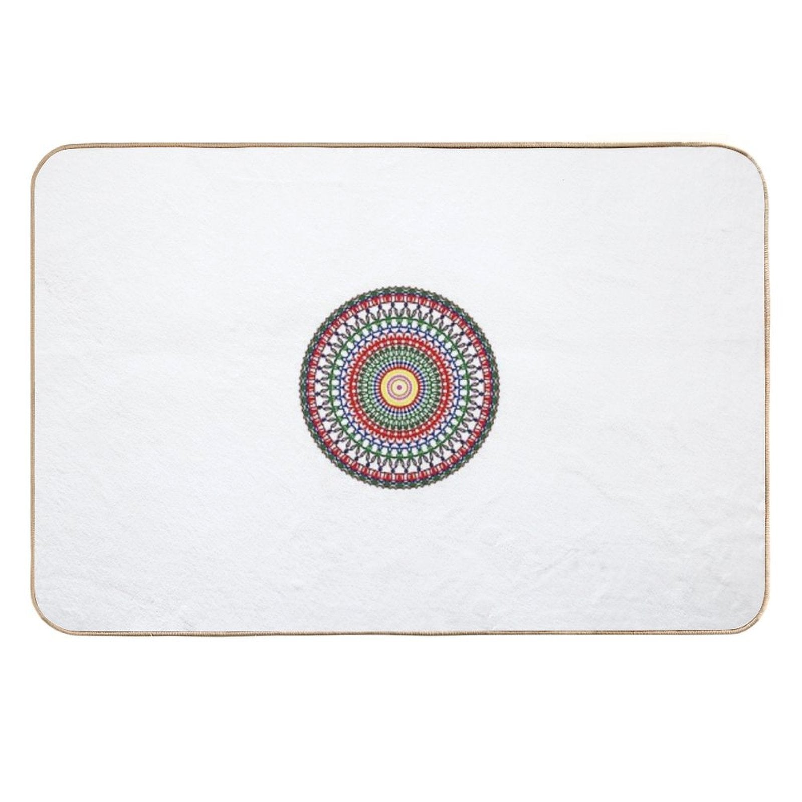 Bold & Proud Mandala  LGBTQ+ Pride Art Celebrating Courage & Radiant Identity  Absorbent Bath Mat