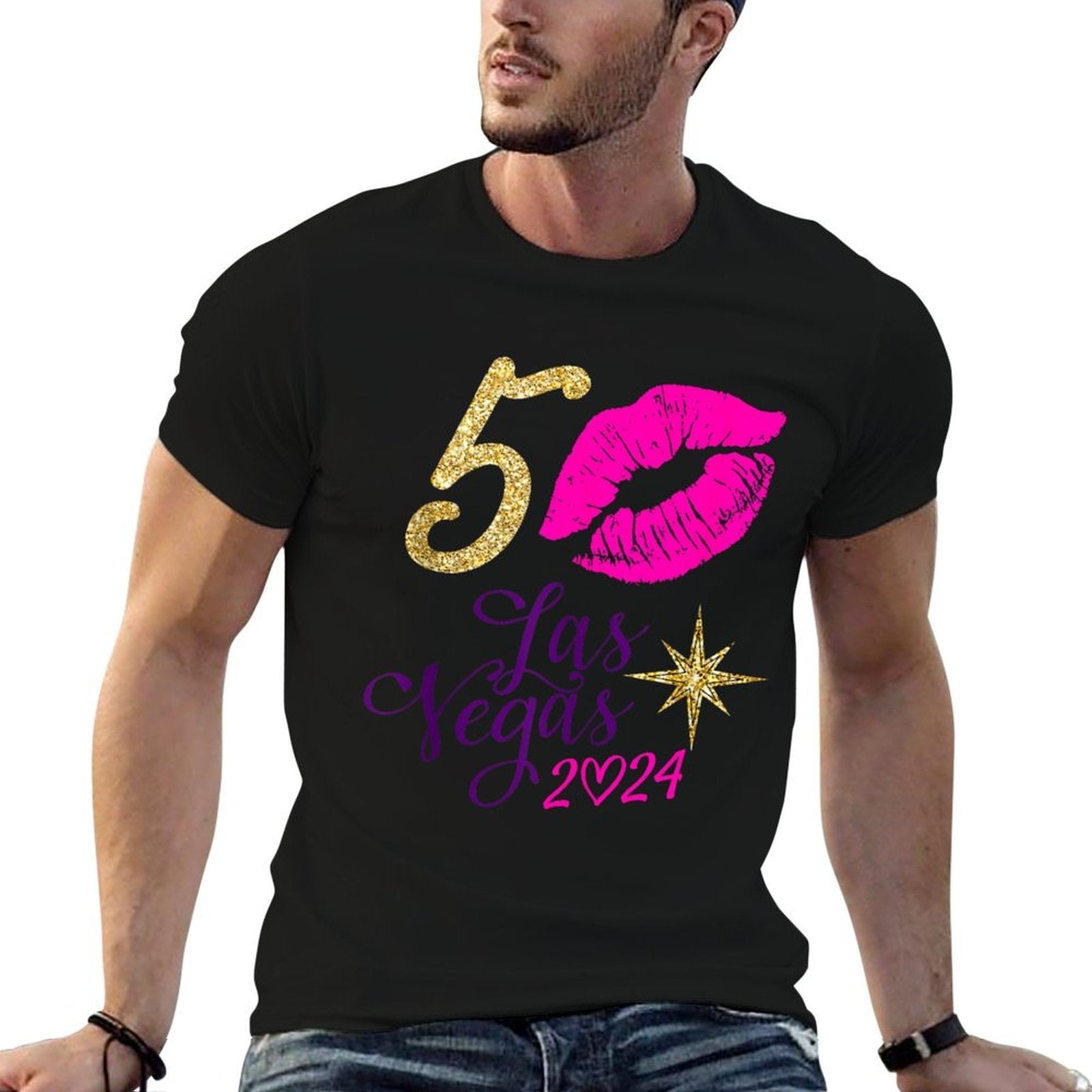 Las Vegas Girls Trip 2024s It's My 50th Birthday Squad  Vintage-inspired T-Shirt
