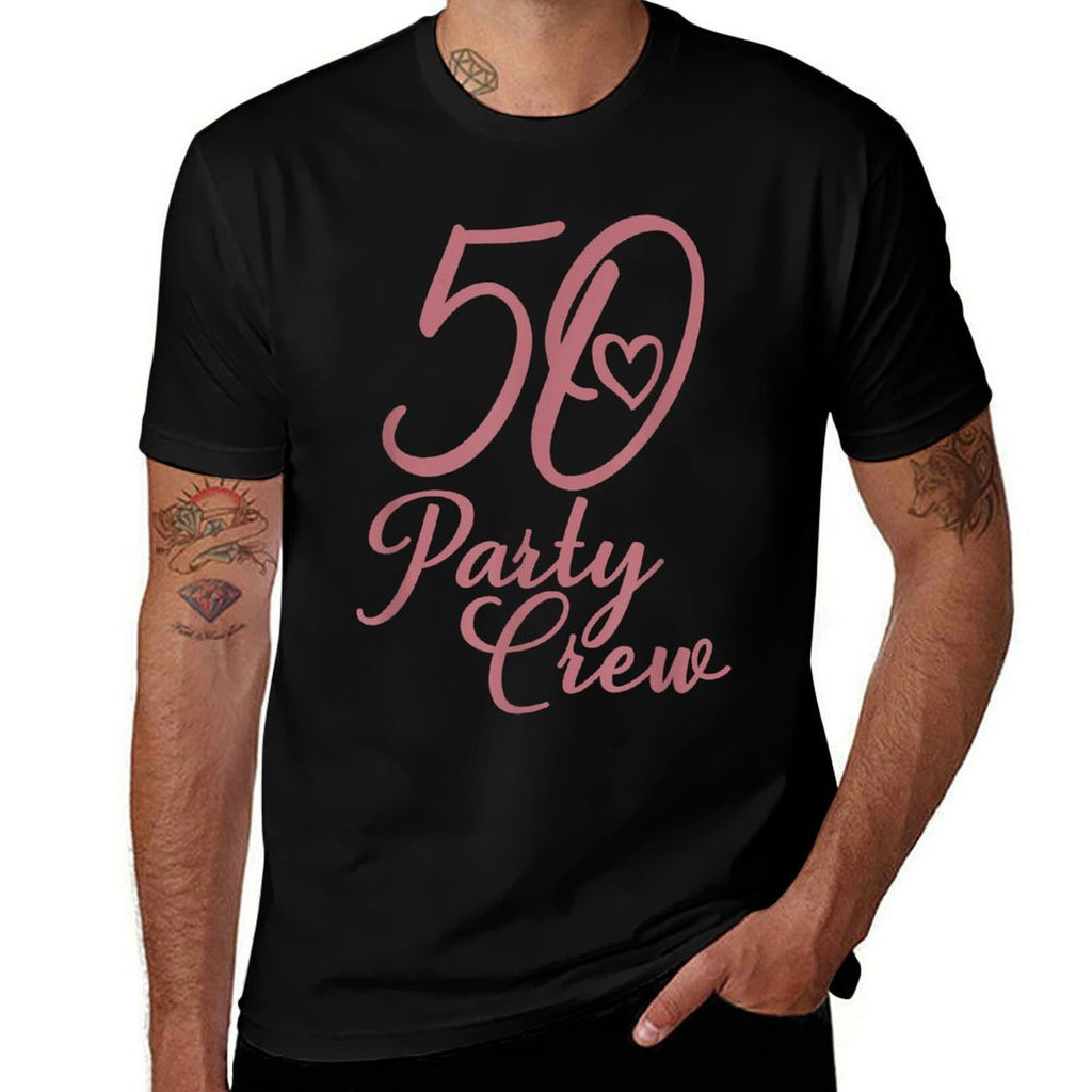 50 Party Crew Matching Group Women 50th Birthday  Stretchy T-Shirt