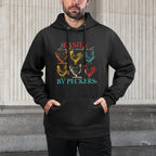 Easily Distracted By Peckers Chicken Vintage Design Machine Washable Hoodie
