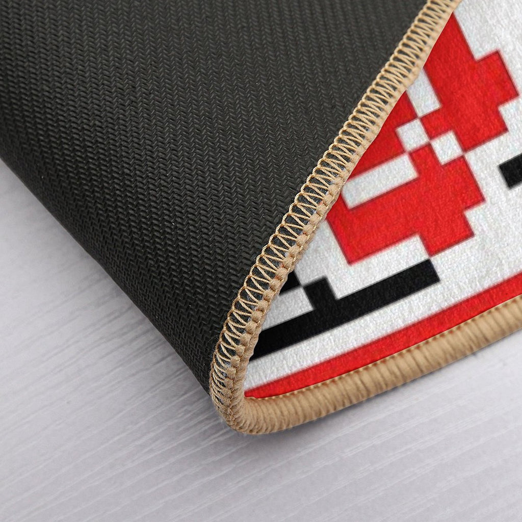 Ukrainian Traditional Embroidery of Roses  Multi-Purpose Bath Mat