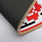 Ukrainian Traditional Embroidery of Roses  Multi-Purpose Bath Mat