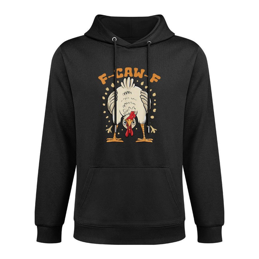 Funny F-Caw-F Chicken FCAWF Chicken Medium-Weight Fabric Hoodie