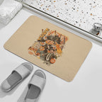 Sushi Dragon Attack  Stain-Proof Bath Mat