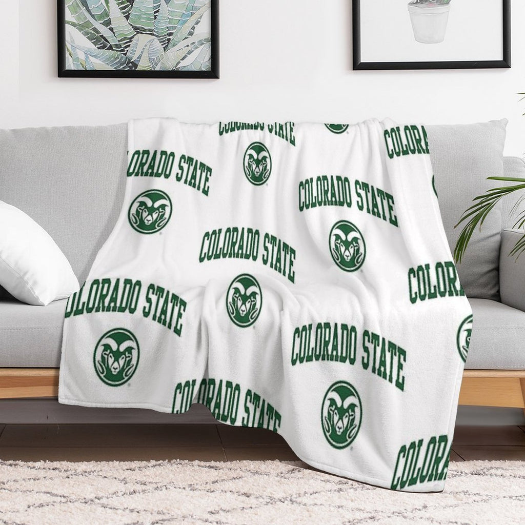 Colorado State University Machine-washable Throw Blanket