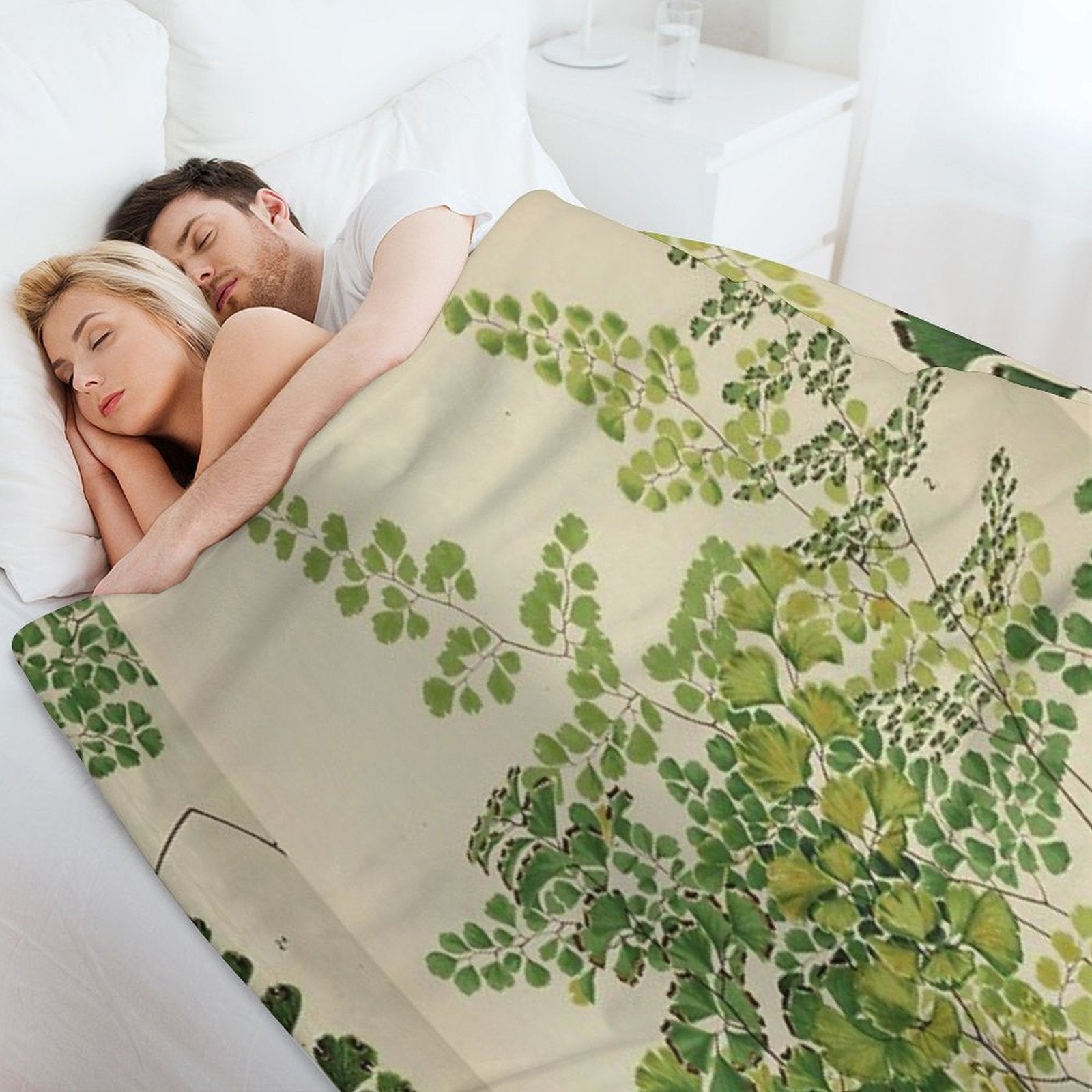 Maidenhair Ferns Quick-dry Throw Blanket