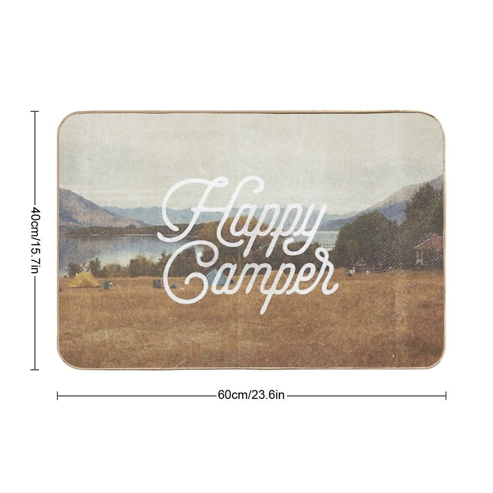 HAPPY CAMPER  Anti-Trip Bath Mat