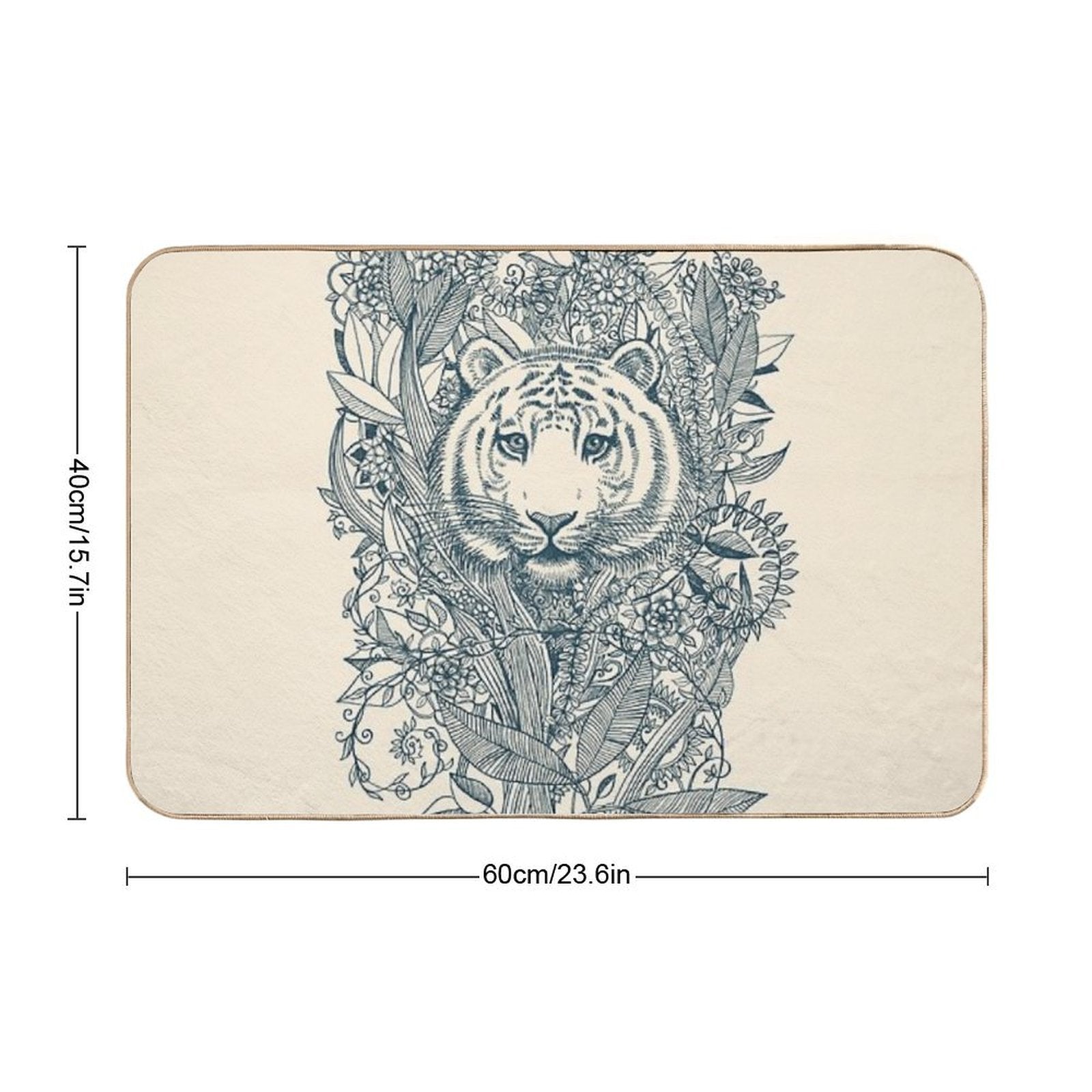 Tiger Tangle  Slip-Resistant Bath Mat