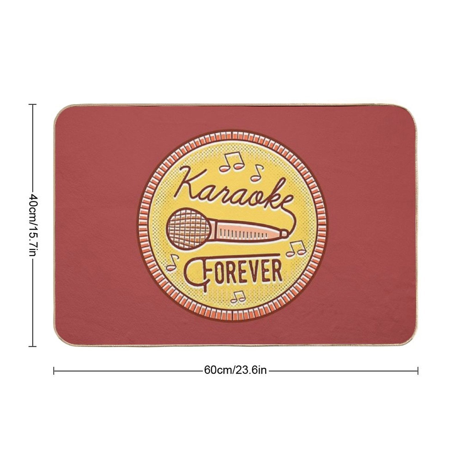 Karaoke Forever  Non-Slip Bath Mat