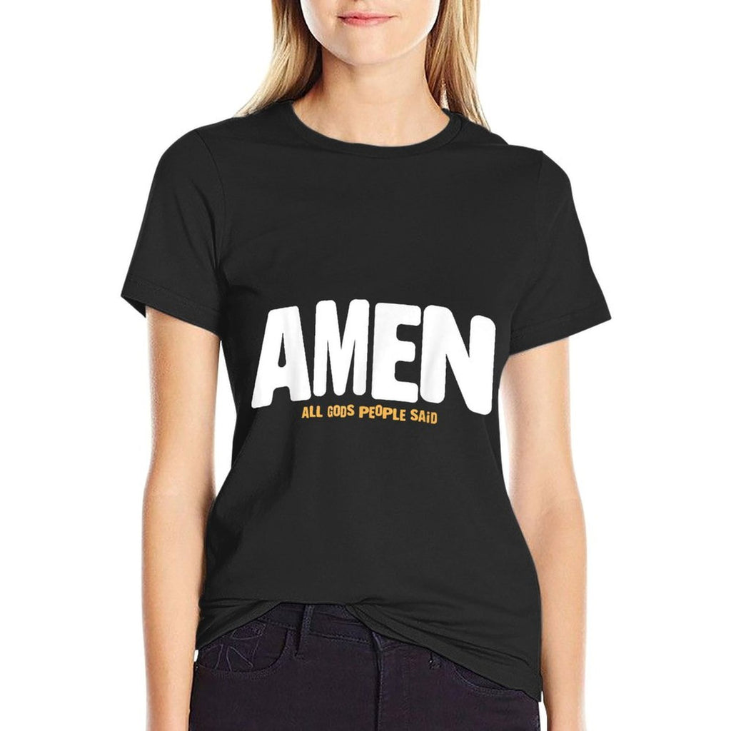 Amen  Trendy Pattern T-Shirt