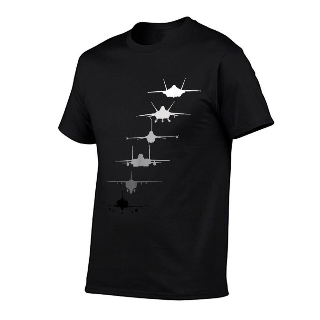 Air Force Fighter Jets F-4 F-111 F-15 F-16 F-22 F-35  Versatile T-Shirt