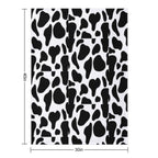 Cow Print Compact Throw Blanket