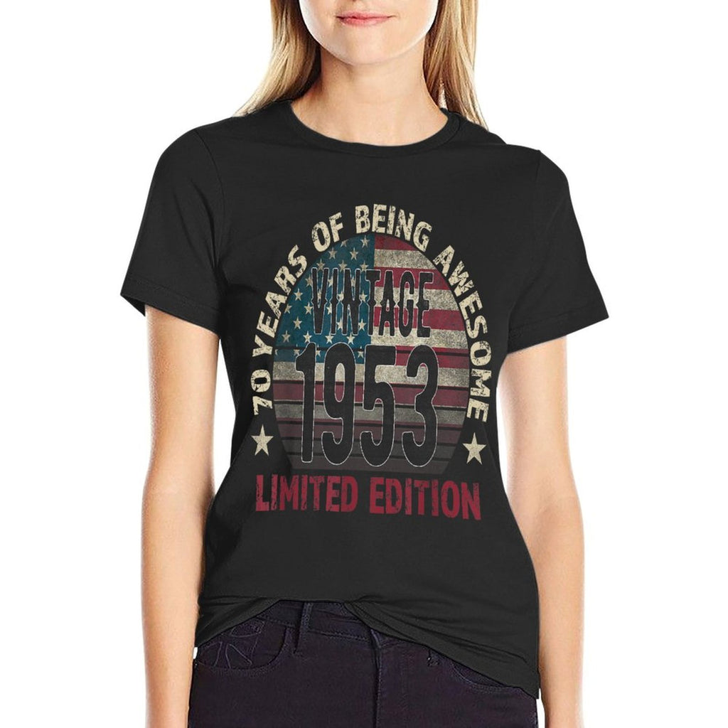 70th Birthday Gift Men Vintage 1953 70 Years Old - USA  Quick-drying T-Shirt