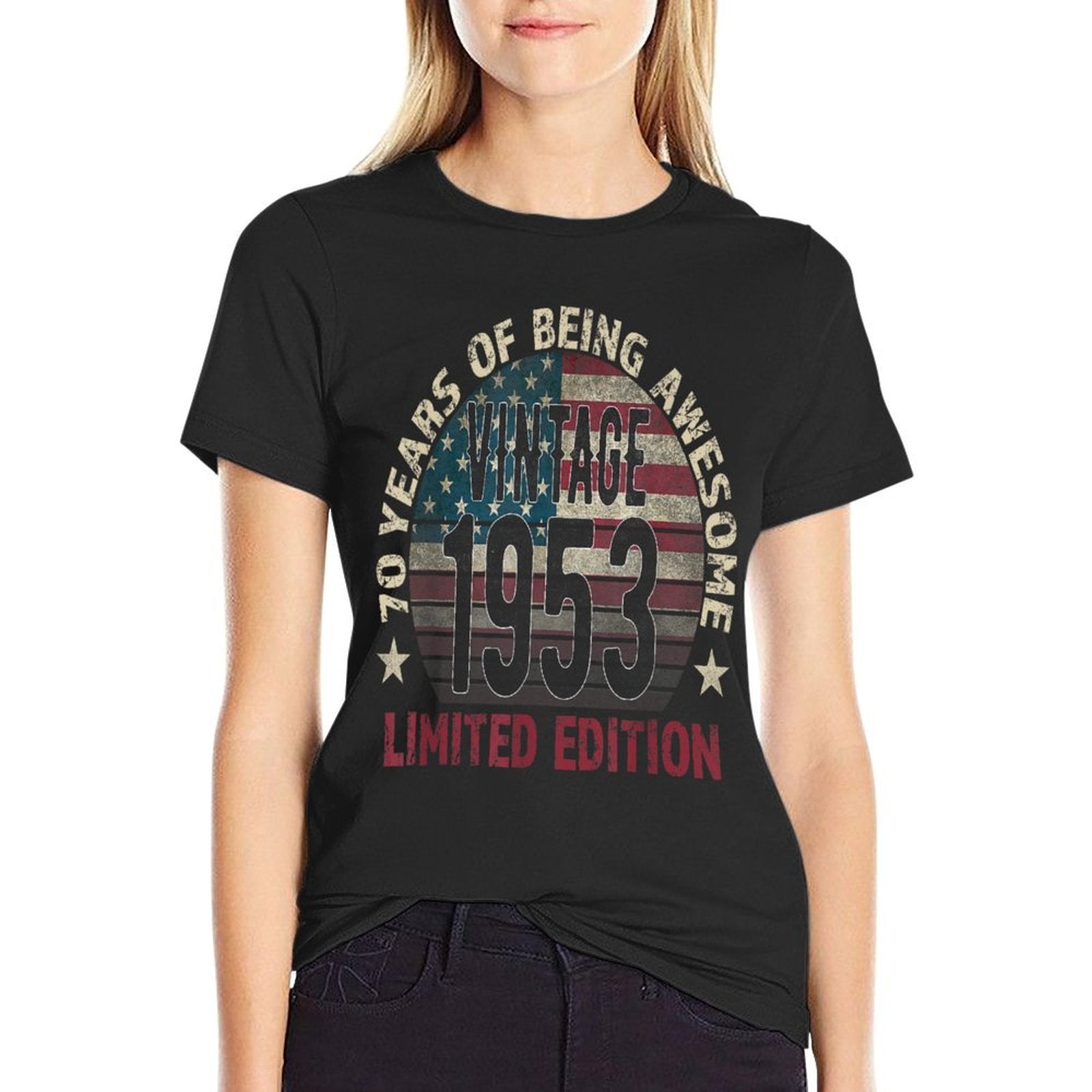 70th Birthday Gift Men Vintage 1953 70 Years Old - USA  Quick-drying T-Shirt