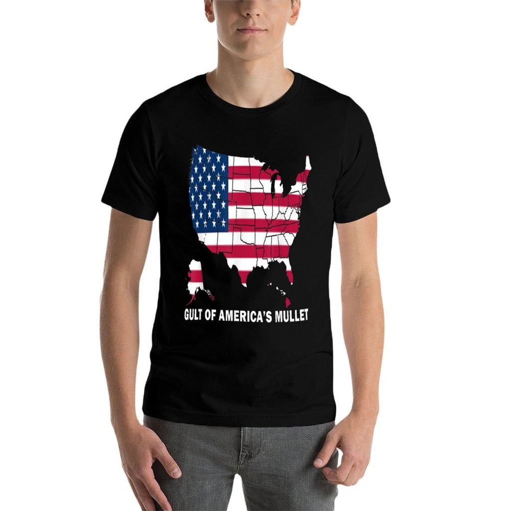 4th Of July Funny Gulf Of America's Mullet  Breathable T-Shirt