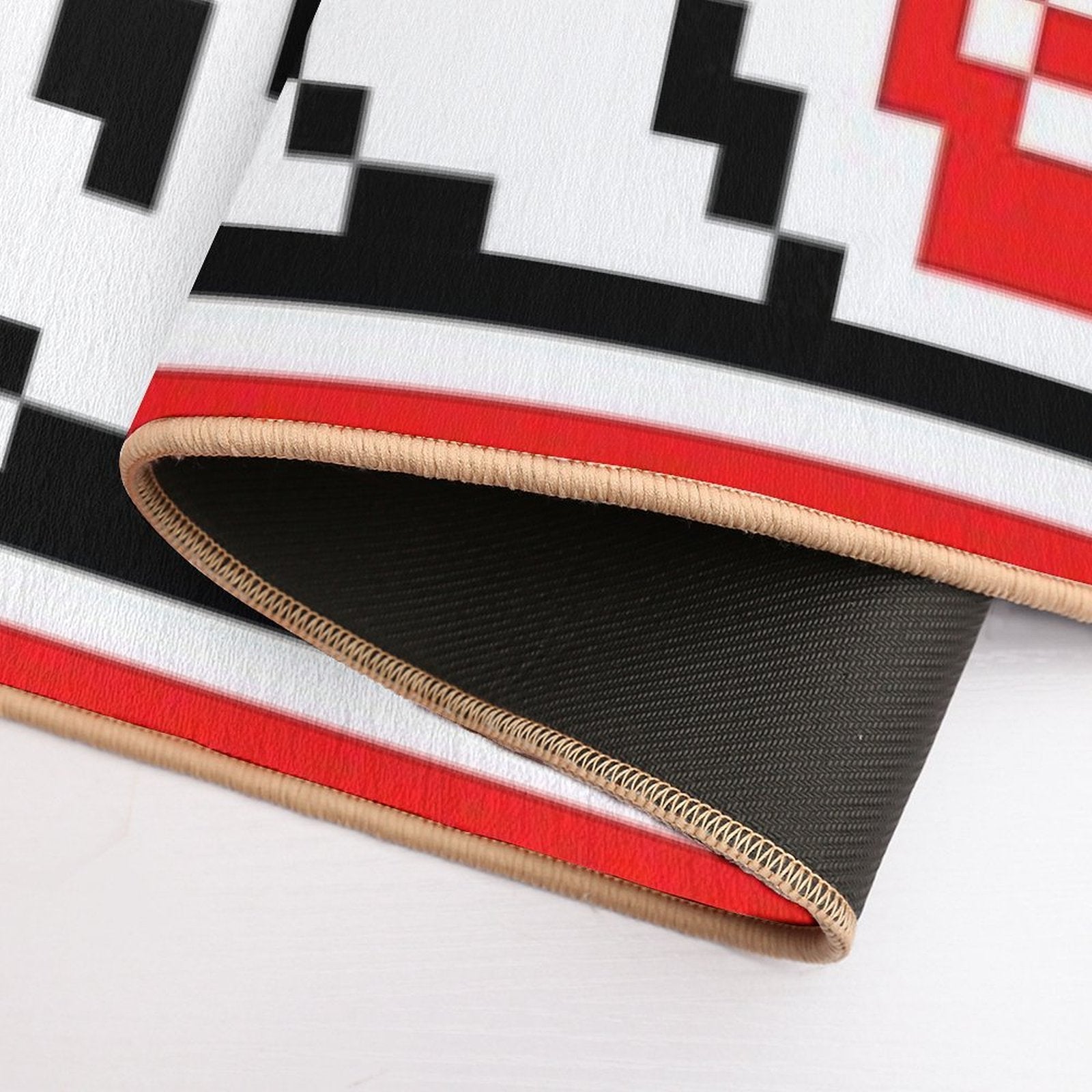 Ukrainian Traditional Embroidery of Roses  Multi-Purpose Bath Mat