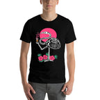 Thirsty Skeleton Flamingo Animal Tropical Bird Halloween  Graphic-printed T-Shirt