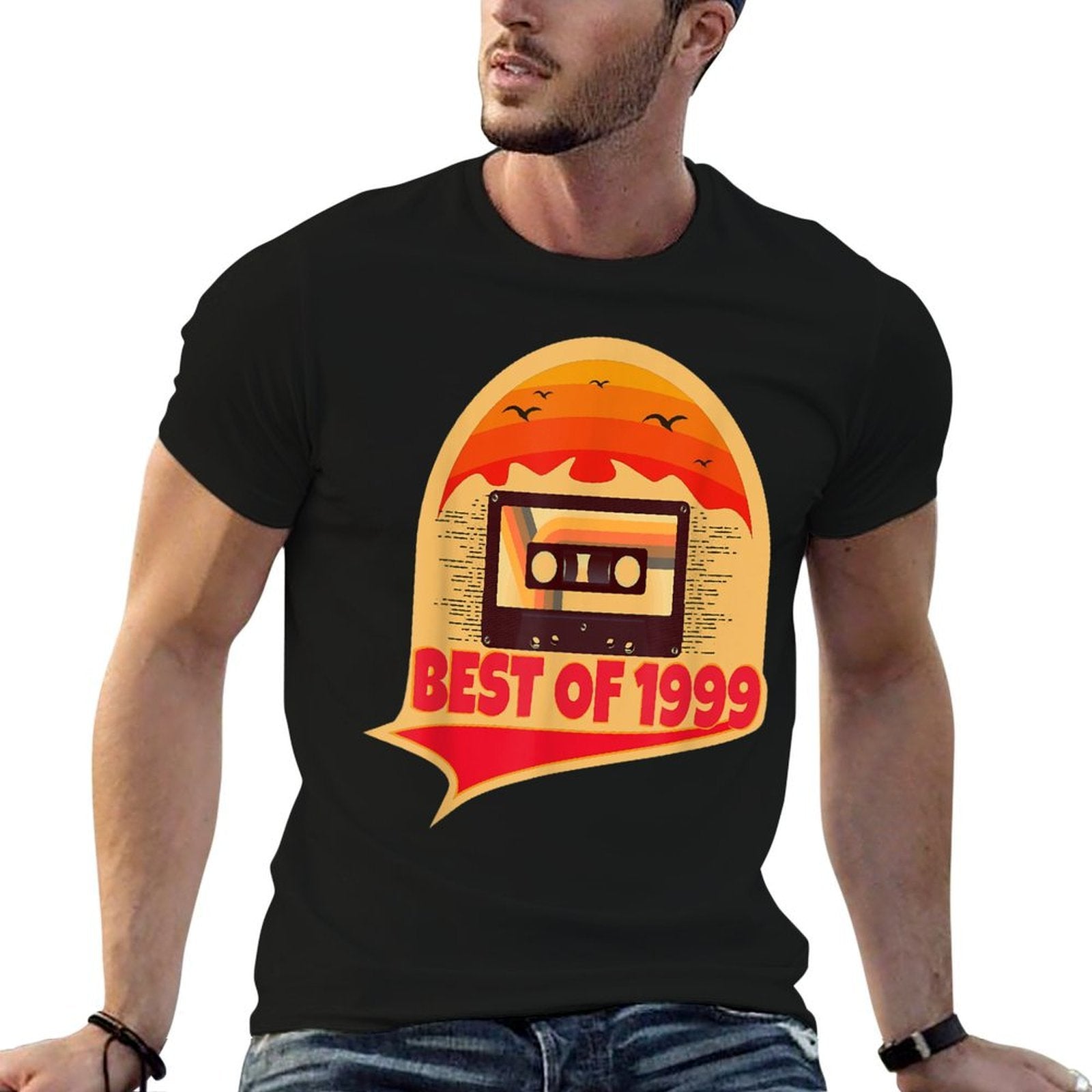 21 Year Old Birthday Tshirt Gifts Best Of 1999 21st Birthday  Ribbed Collar T-Shirt