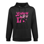 17th Birthday Girl Crown 17 Years Old Bday Machine Washable Hoodie
