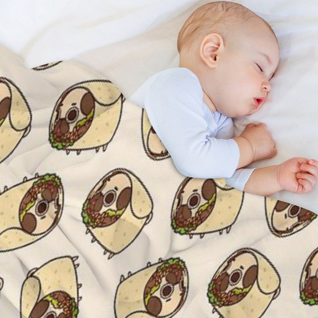 Burrito Puglie Anti-pilling Throw Blanket