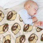 Burrito Puglie Anti-pilling Throw Blanket