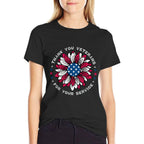 Thank You Veterans Sunflower, Military Veterans Day Tribute  Cotton T-Shirt