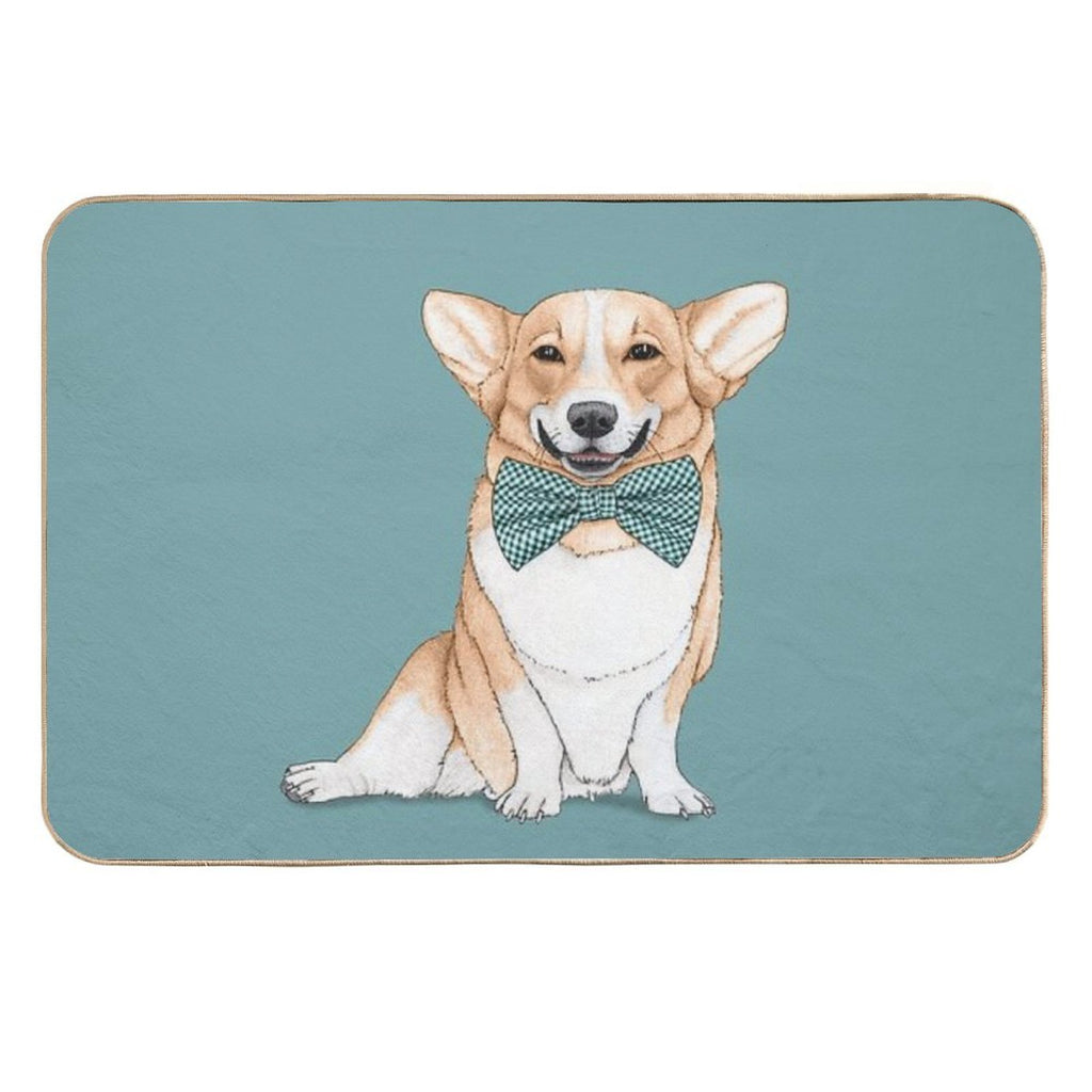 Corgi Dog  Slip-Resistant Bath Mat
