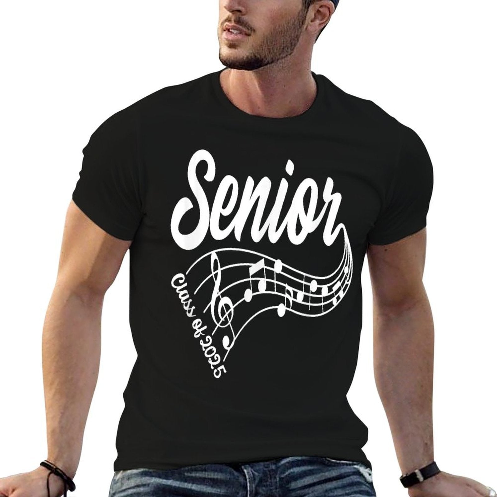 2025 Senior Choir Band Orchestra Class of 2025 Music Notes  Stretchy T-Shirt