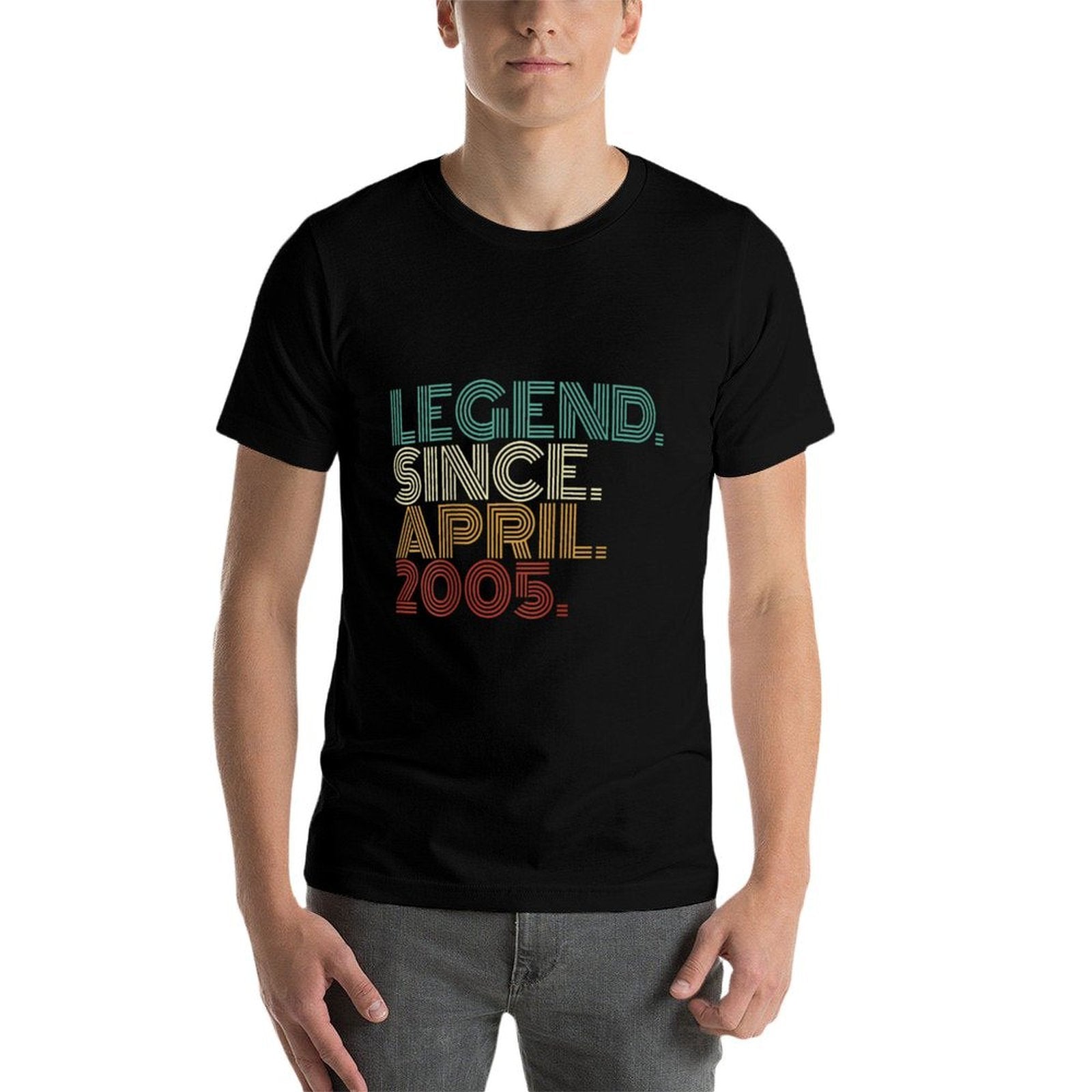 20 Years Old Legend Since April 2005 20th Birthday  Lightweight T-Shirt