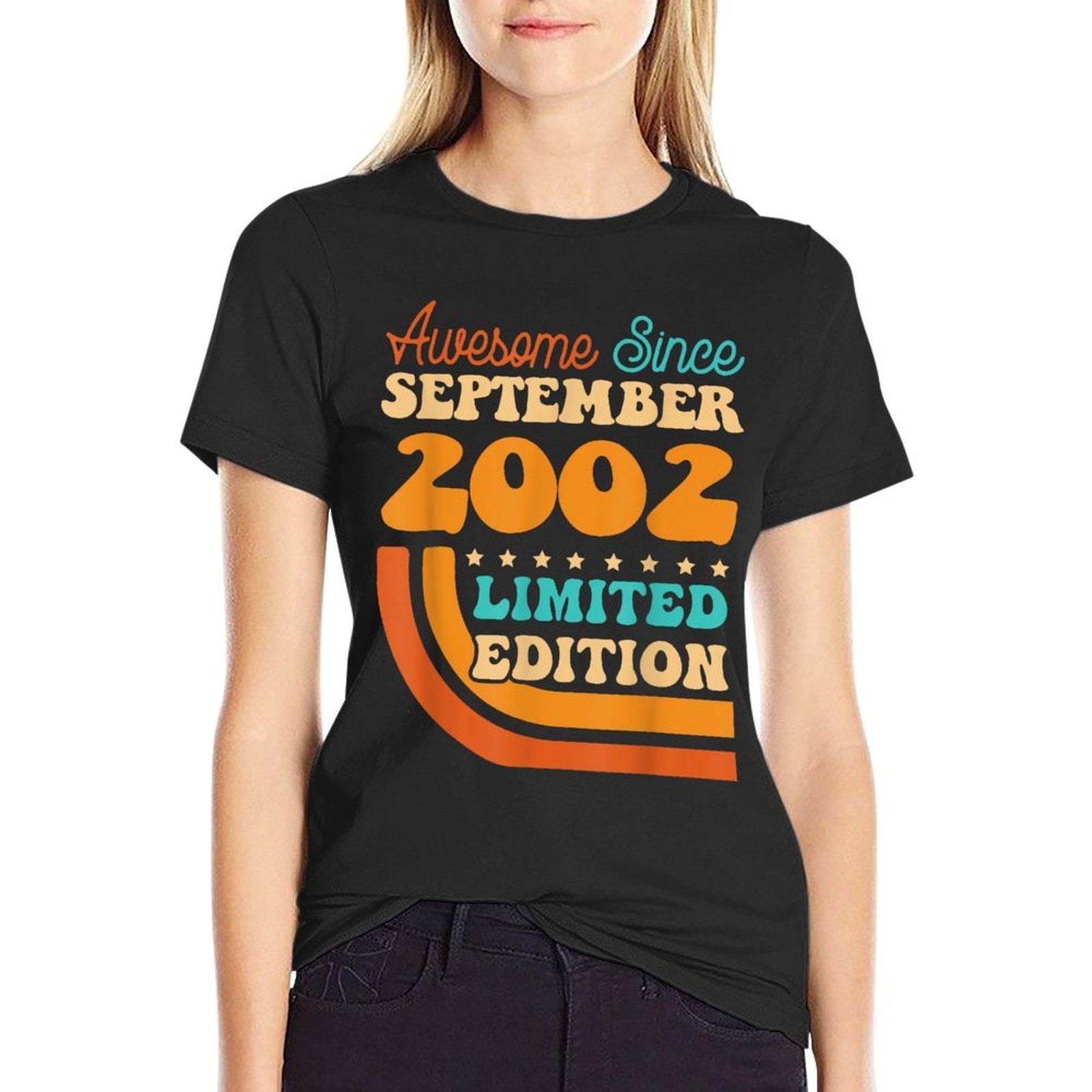 21 Years Old Born in September 2002 21st Birthday  Odor-resistant T-Shirt