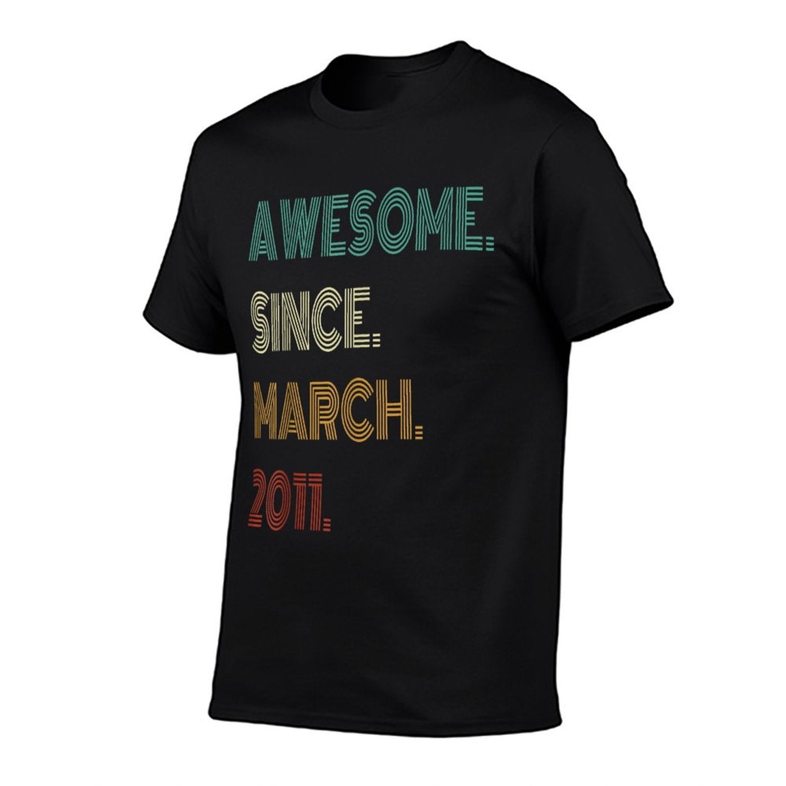 14 Years Old Awesome Since March 2011 14th Birthday  Soft T-Shirt