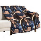 Salma Hayek Art Durable Throw Blanket