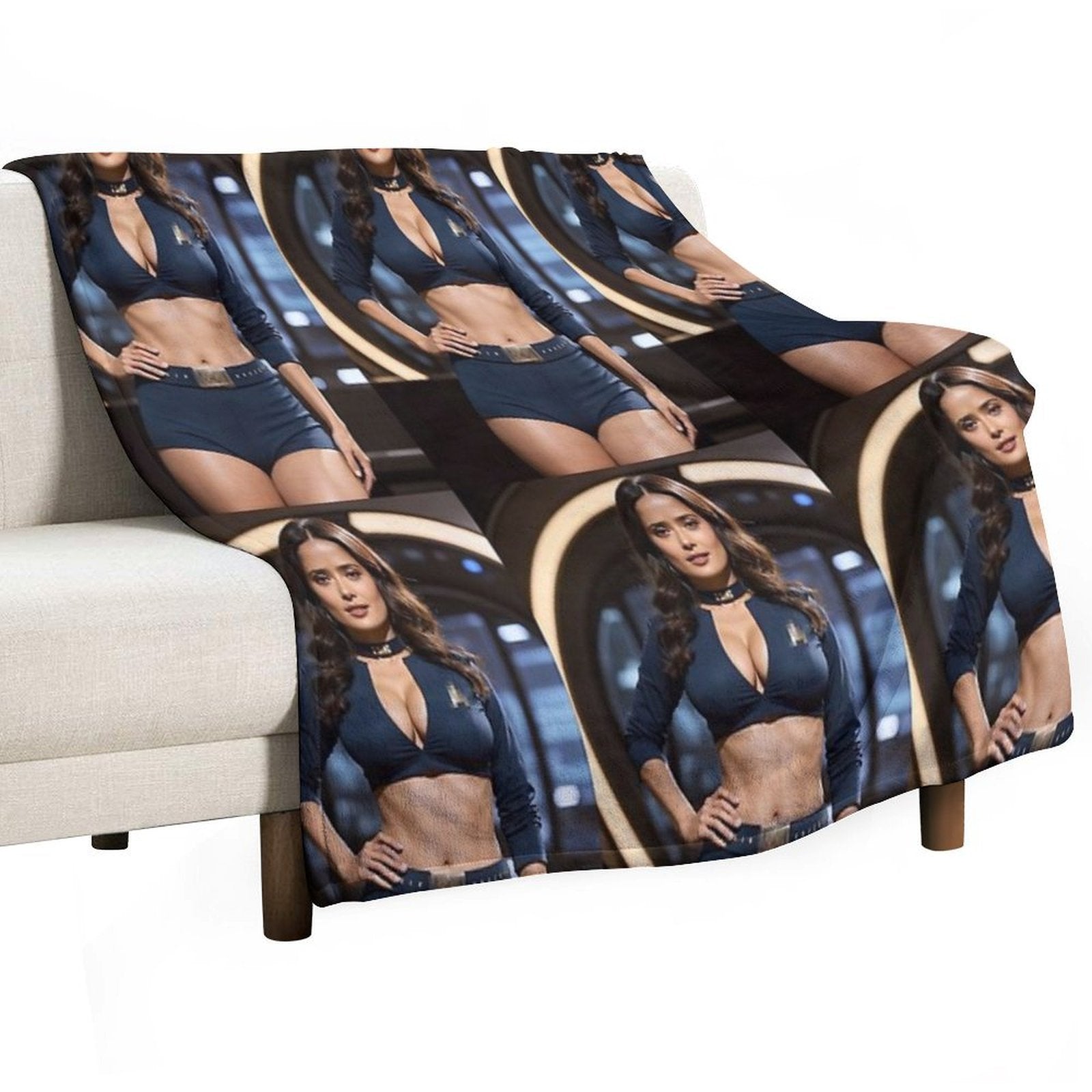 Salma Hayek Art Durable Throw Blanket