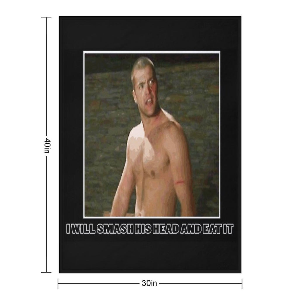 CT - MTV The Challenge Smash His Head And Eat It Wrinkle-free Throw Blanket