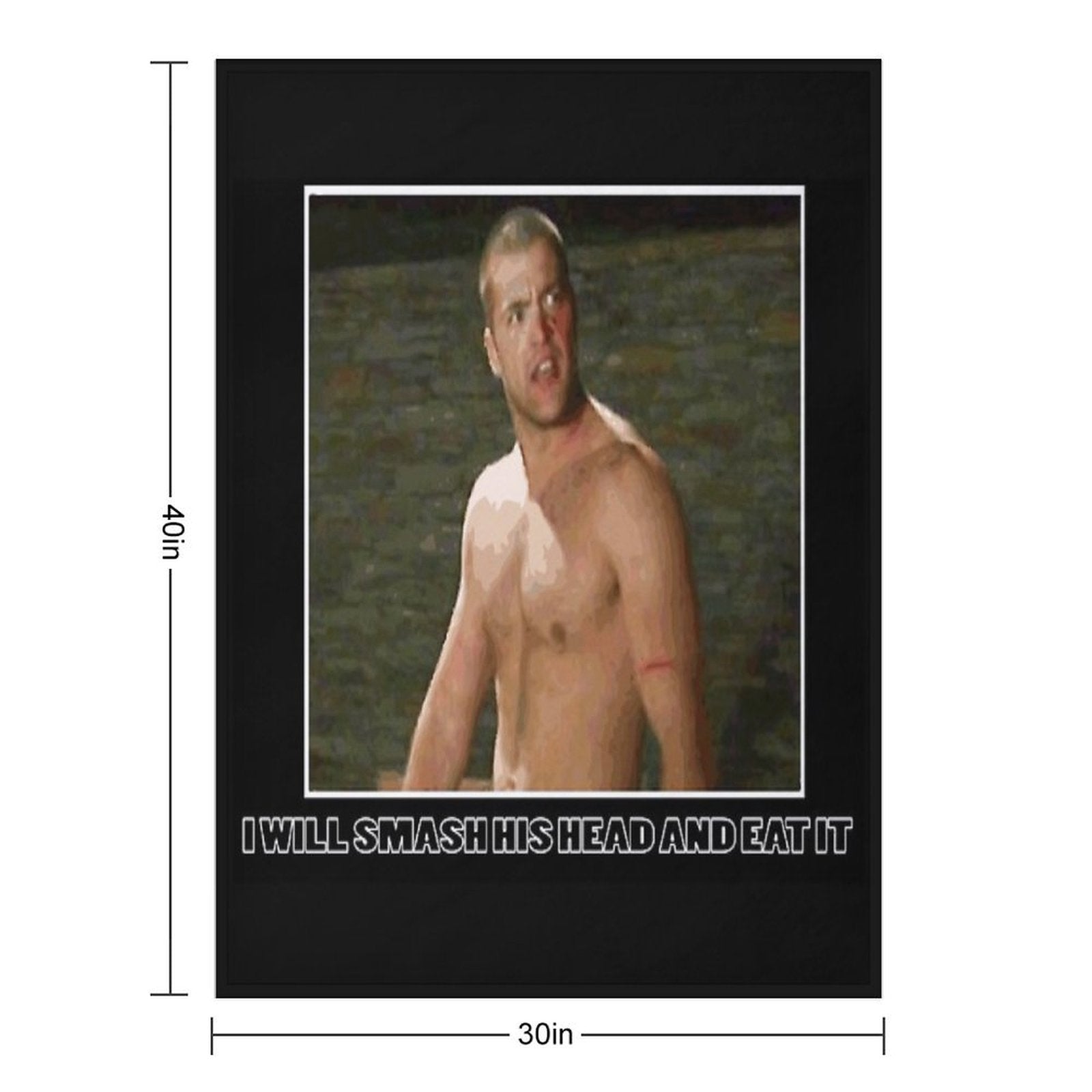 CT - MTV The Challenge Smash His Head And Eat It Wrinkle-free Throw Blanket