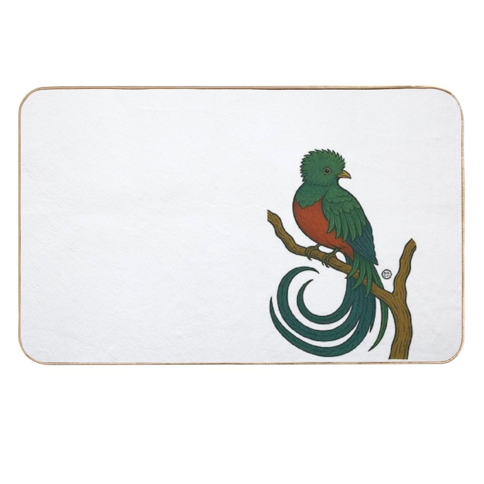Quetzal - Vintage Japanese Style Quetzal  Versatile Bath Mat