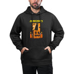 Minecraft Halloween Black Cat On Pumpkin Scene Pilling-Resistant Hoodie