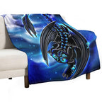 Night Fury Blue Comfort Throw Blanket