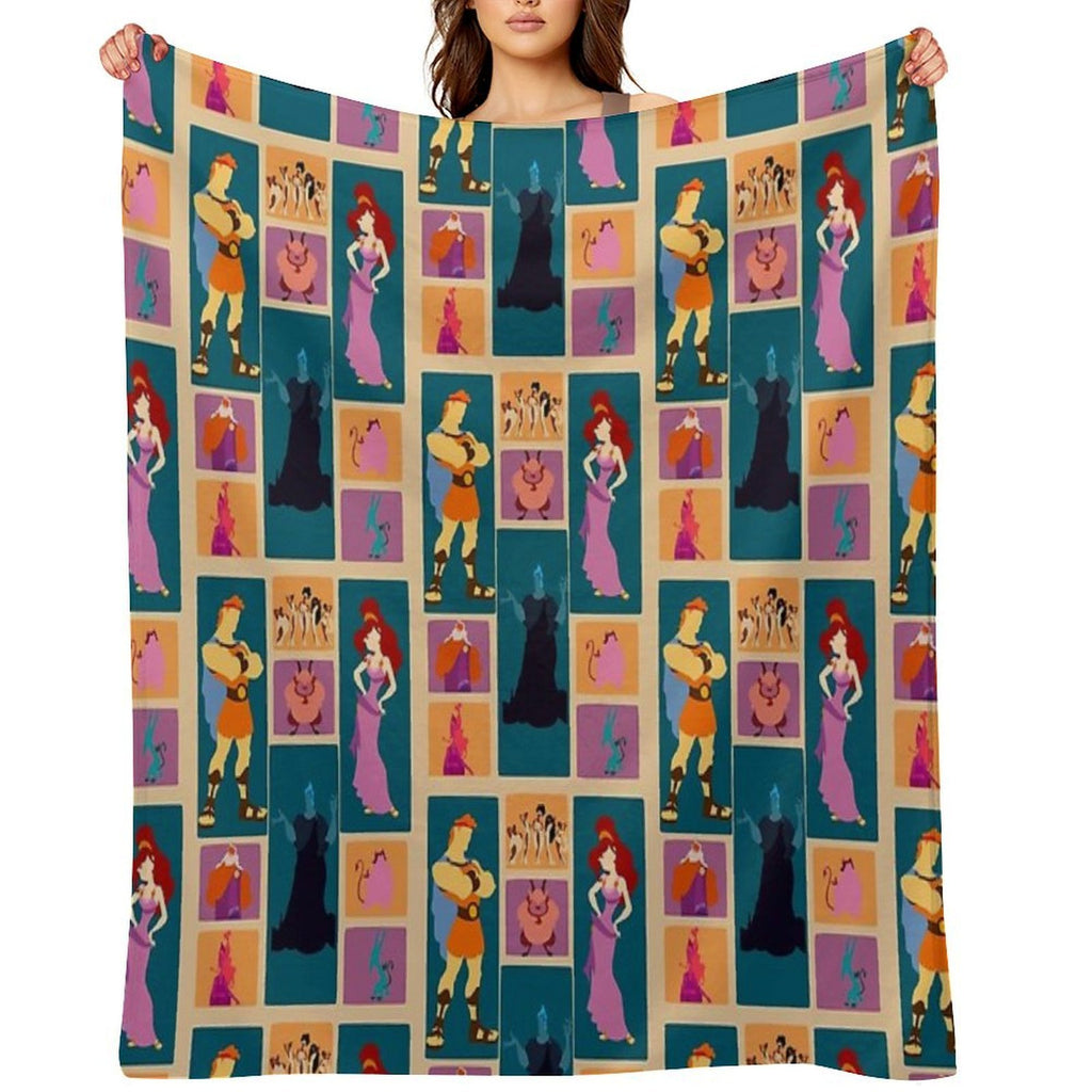 Hercules Inspired Minimalist Design Easy Care Throw Blanket
