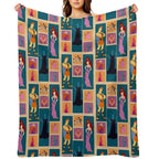 Hercules Inspired Minimalist Design Easy Care Throw Blanket